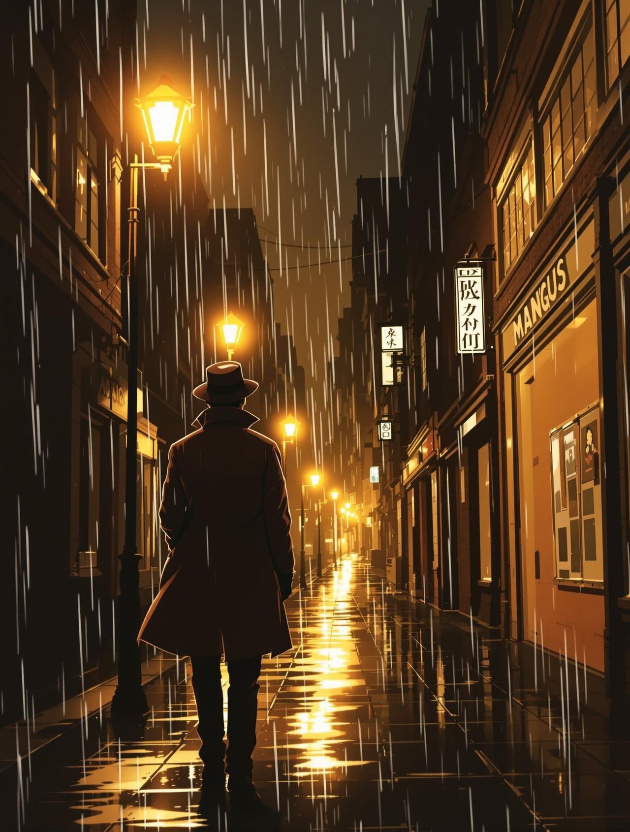 黄色漫画作品《暗夜追踪者》封面